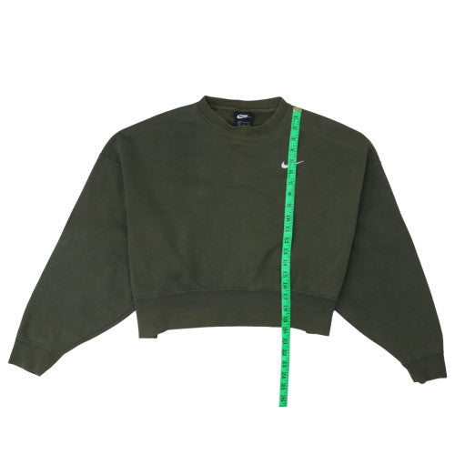 Womens UK Size S Nike Green Pullover Sweatshirt