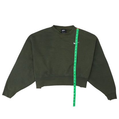 Womens UK Size S Nike Green Pullover Sweatshirt