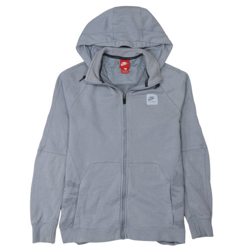 Mens UK Size M Nike Grey Full Zip Hoodie