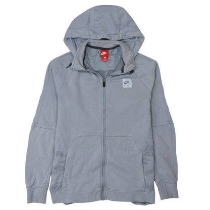 Mens UK Size M Nike Grey Full Zip Hoodie