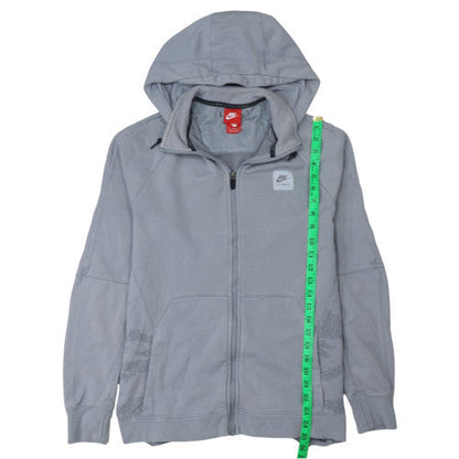 Mens UK Size M Nike Grey Full Zip Hoodie