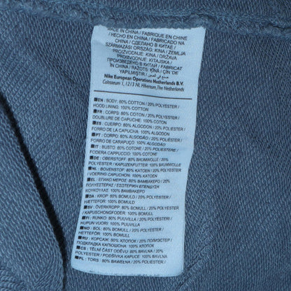 Mens UK Size M Nike Grey Full Zip Hoodie