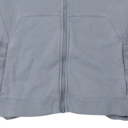 Mens UK Size M Nike Grey Full Zip Hoodie