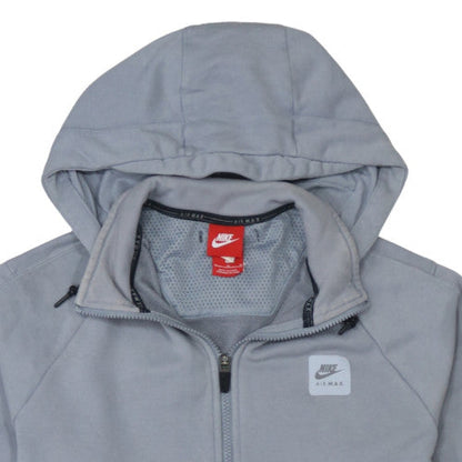 Mens UK Size M Nike Grey Full Zip Hoodie