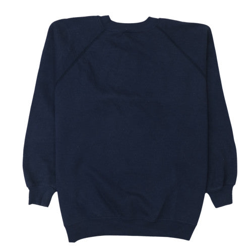 Mens UK Size L JERZEES Blue Pullover Sweatshirt