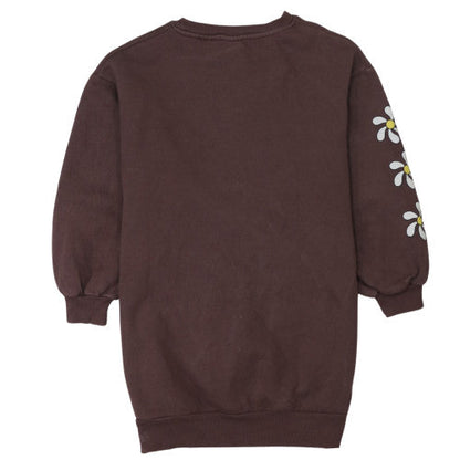 Disney Girls Brown Mickey Mouse Graphic Pullover Sweatshirt Size 10 Years