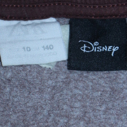 Disney Girls Brown Mickey Mouse Graphic Pullover Sweatshirt Size 10 Years