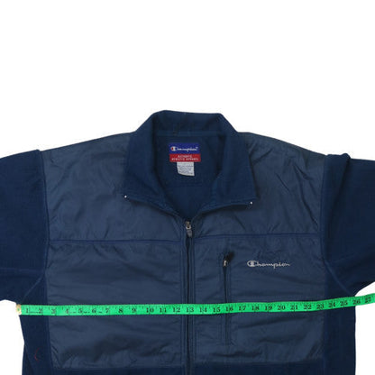 Champion Men's Blue L Fleece Lined Full Zip Basic Jacket
