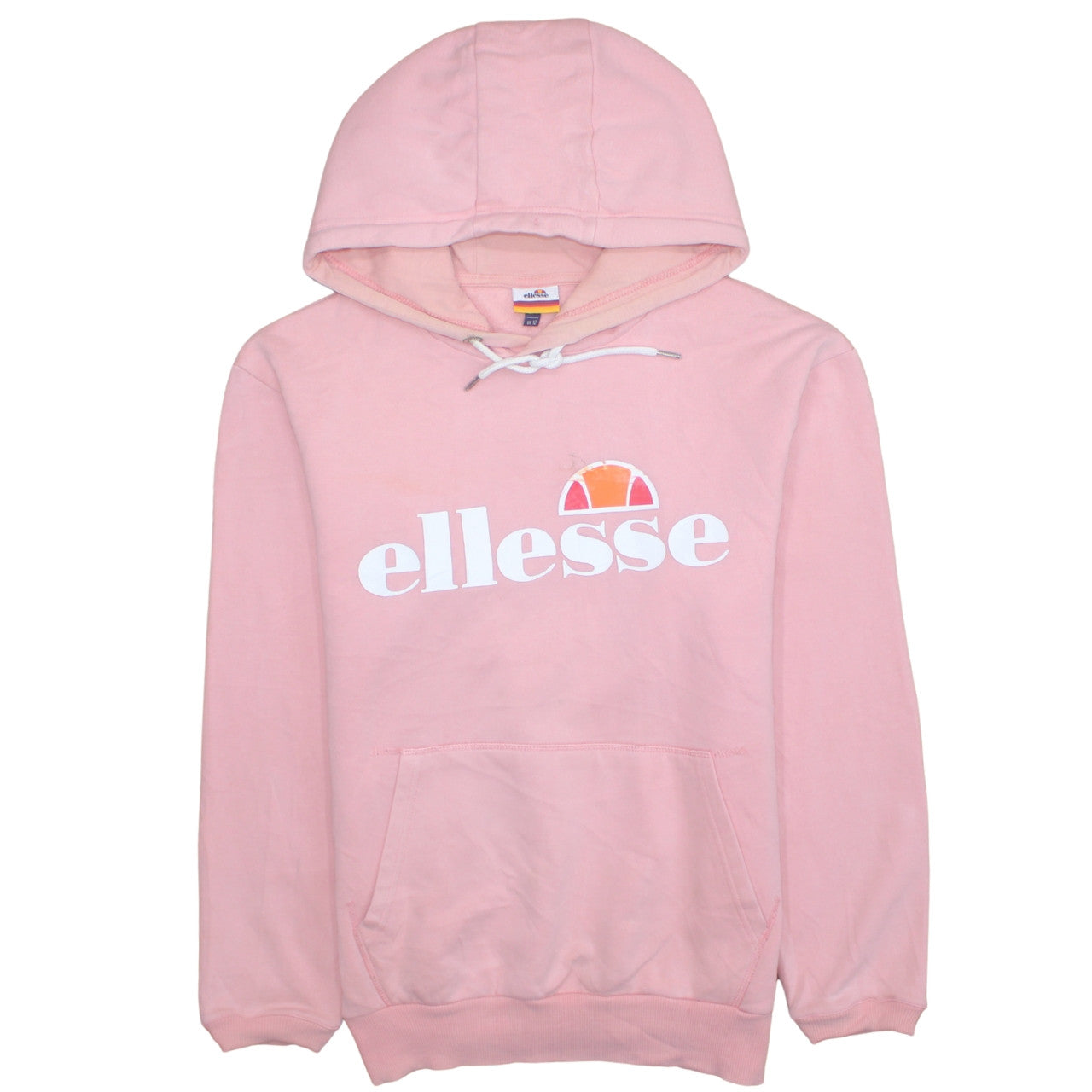 Womens UK Size 12 Ellesse Pink Pullover Hoodie