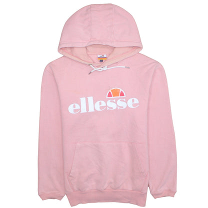 Womens UK Size 12 Ellesse Pink Pullover Hoodie