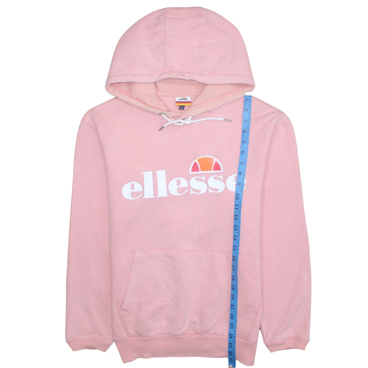 Womens UK Size 12 Ellesse Pink Pullover Hoodie