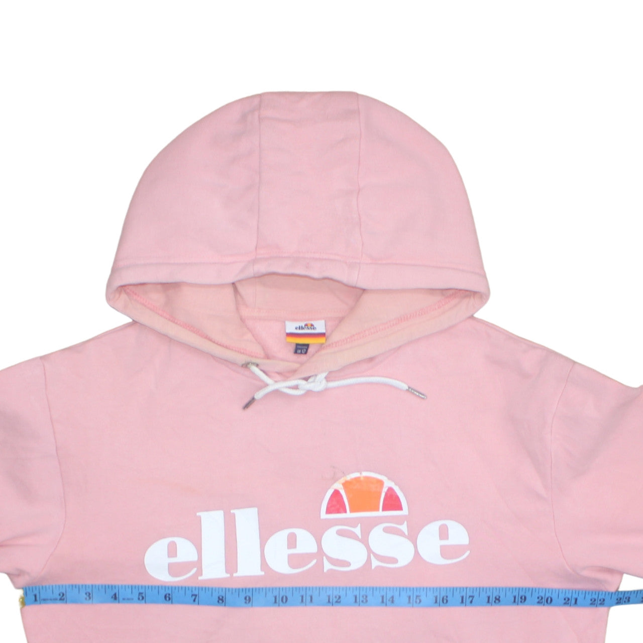 Womens UK Size 12 Ellesse Pink Pullover Hoodie