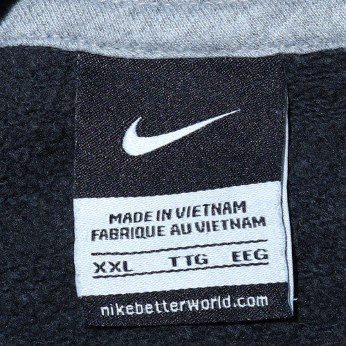Mens UK Size 2XL Nike Black Pullover Hoodie
