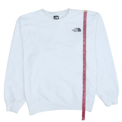 Womens UK Size S The North Face White Pullover Sweatshirt