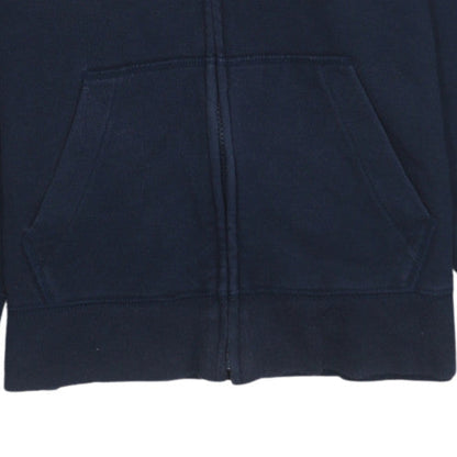 GAP Boys Blue Full Zip Fleece Hoodie 14-15 Years Logo Front Sweatshirt