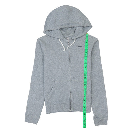 Womens UK Size XS Nike Grey Full Zip Hoodie