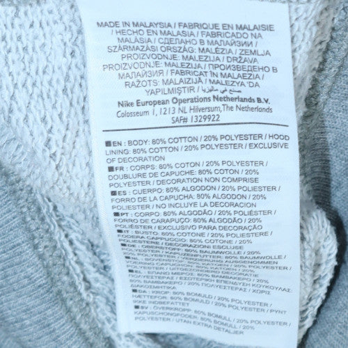 Womens UK Size XS Nike Grey Full Zip Hoodie