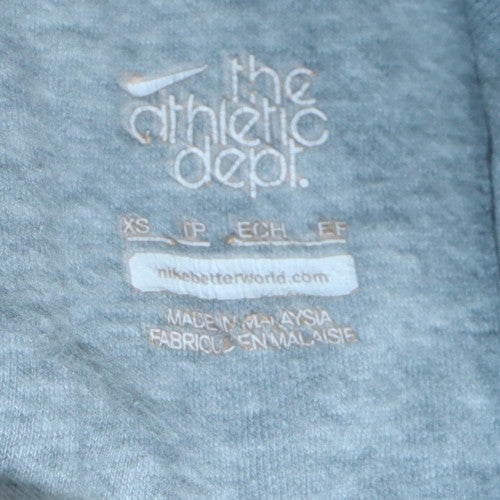 Womens UK Size XS Nike Grey Full Zip Hoodie