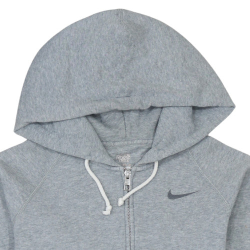 Womens UK Size XS Nike Grey Full Zip Hoodie