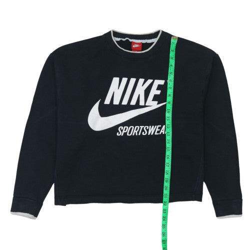 Womens UK Size M Nike Black Pullover Sweatshirt