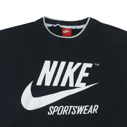 Womens UK Size M Nike Black Pullover Sweatshirt