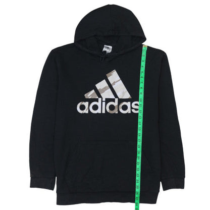 Mens UK Size M Adidas Black Pullover Hoodie