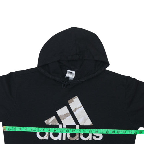 Mens UK Size M Adidas Black Pullover Hoodie