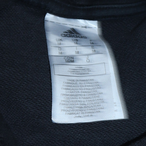 Mens UK Size M Adidas Black Pullover Hoodie