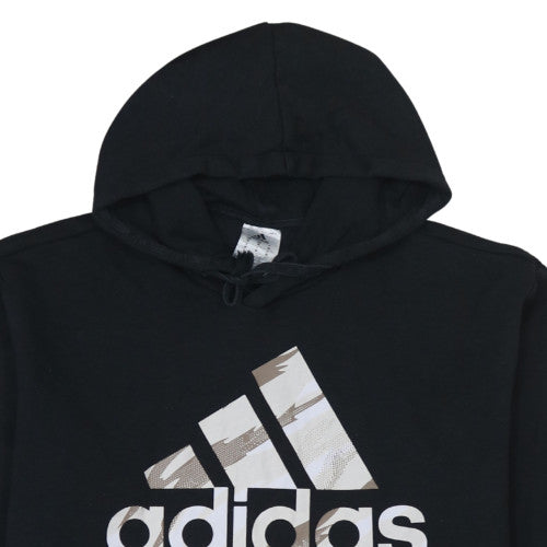 Mens UK Size M Adidas Black Pullover Hoodie