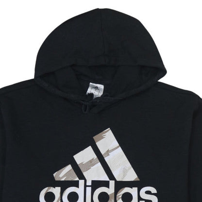 Mens UK Size M Adidas Black Pullover Hoodie