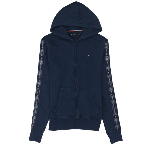 Mens UK Size M Tommy Hilfiger Blue Full Zip Hoodie
