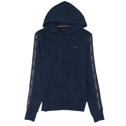 Mens UK Size M Tommy Hilfiger Blue Full Zip Hoodie
