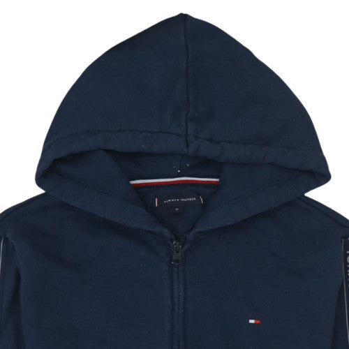 Mens UK Size M Tommy Hilfiger Blue Full Zip Hoodie