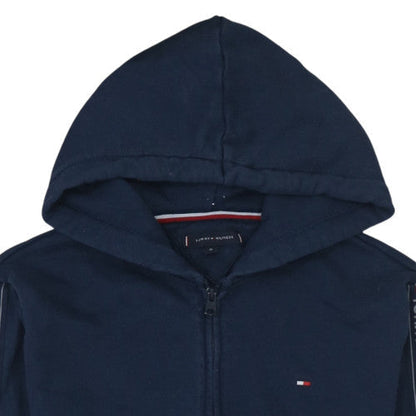 Mens UK Size M Tommy Hilfiger Blue Full Zip Hoodie