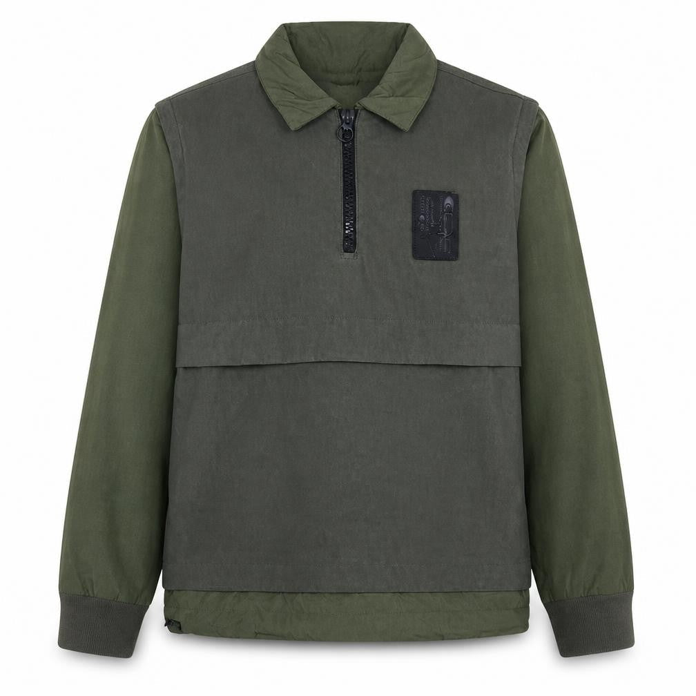 Mens UK Size S Champion Green Henley Sweatshirt