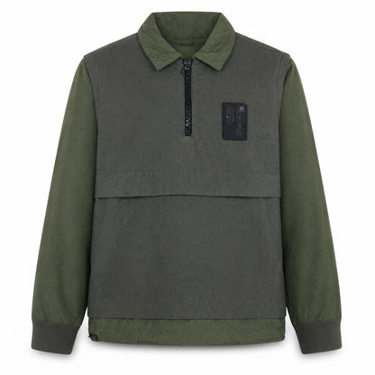 Mens UK Size S Champion Green Henley Sweatshirt