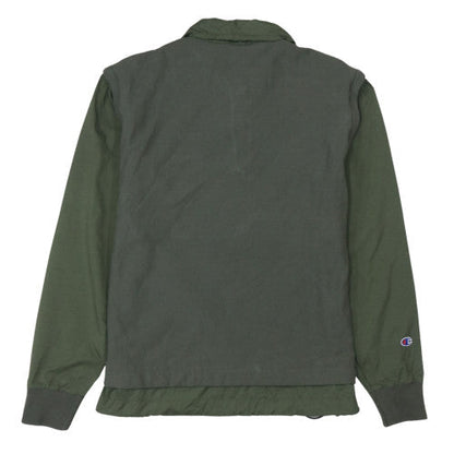Mens UK Size S Champion Green Henley Sweatshirt