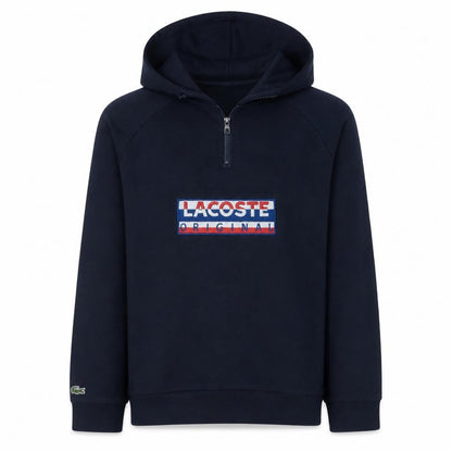 Mens UK Size M Lacoste Blue Pullover Hoodie