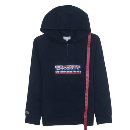 Mens UK Size M Lacoste Blue Pullover Hoodie