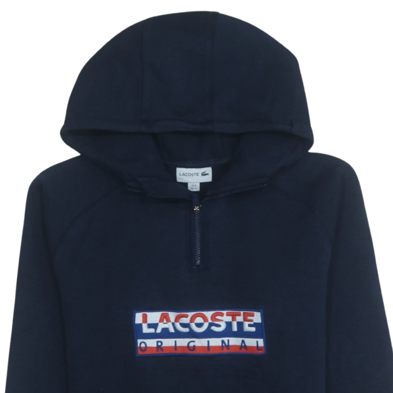 Mens UK Size M Lacoste Blue Pullover Hoodie