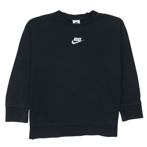 Womens UK Size M Nike Black Pullover Sweatshirt