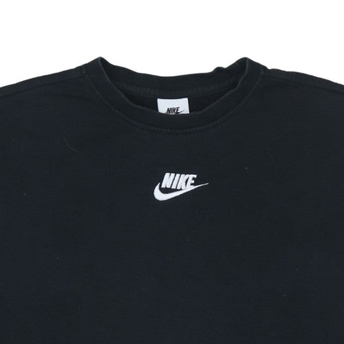Womens UK Size M Nike Black Pullover Sweatshirt