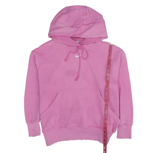 Womens UK Size M Nike Pink Pullover Hoodie