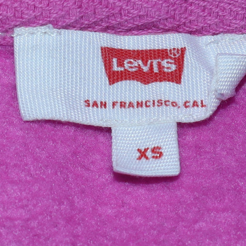 Womens UK Size XS Levi's Pink Pullover Hoodie