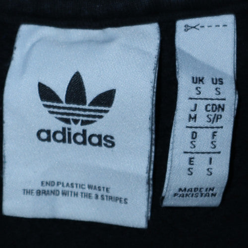 Mens UK Size S adidas Black Pullover Hoodie