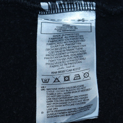 Mens UK Size S adidas Black Pullover Hoodie
