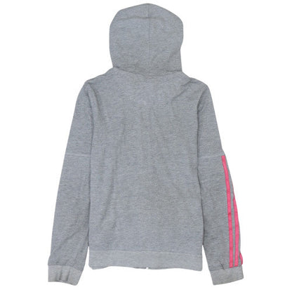 Womens UK Size S adidas Grey Full Zip Hoodie