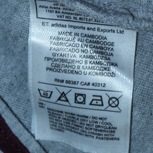 Womens UK Size S adidas Grey Full Zip Hoodie