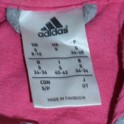 Womens UK Size S adidas Grey Full Zip Hoodie