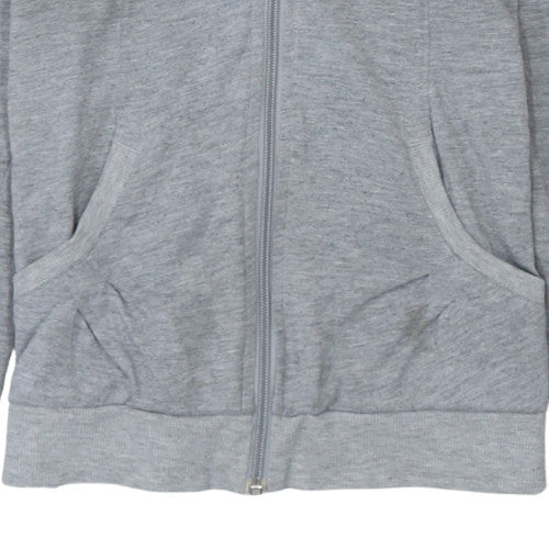 Womens UK Size S adidas Grey Full Zip Hoodie